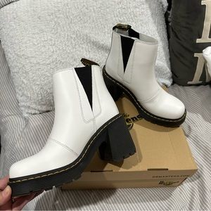 Dr Martens 2644 Spence White Heeled Boots